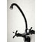 Kingston Brass KS114MB Essex Two Handle Wall Mount Kitchen Faucet, Matte Black KS114MB - alternate 7